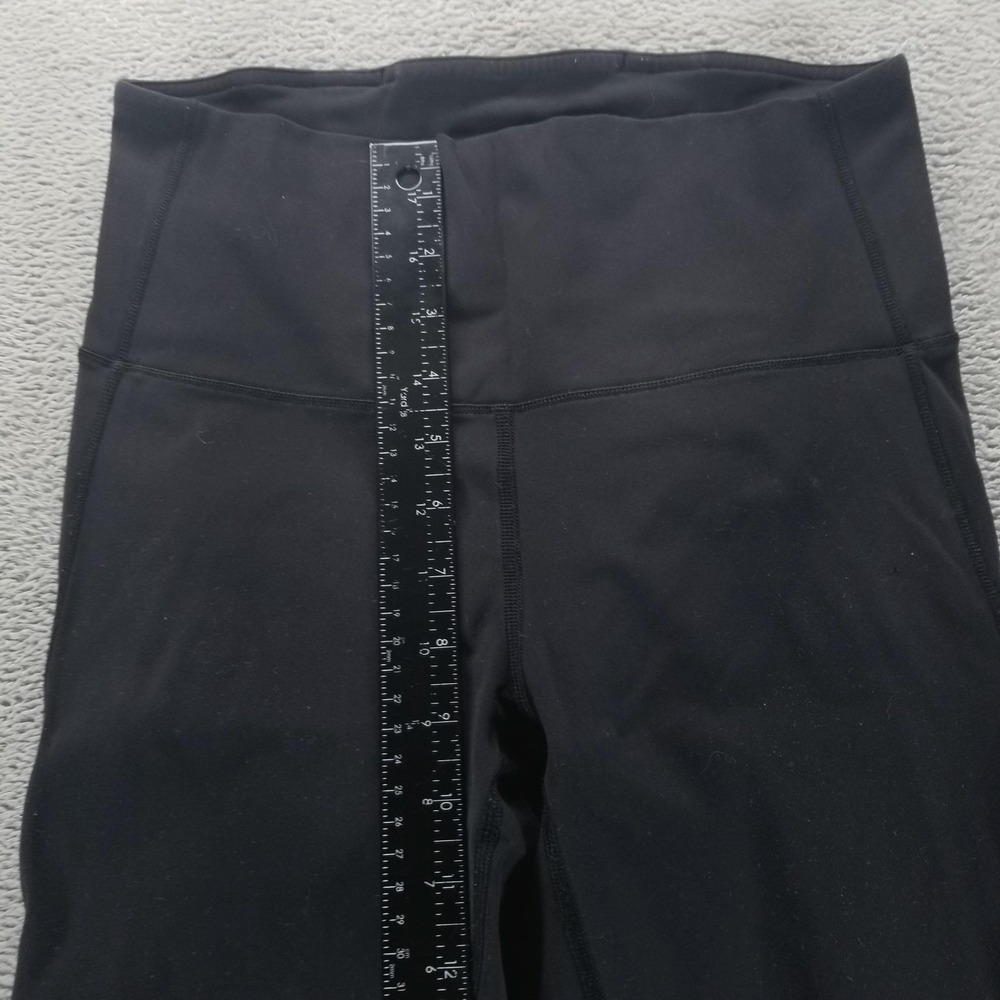 Lululemon Leggings Womens 6 Black Fresh in Mesh Tight Cropped Gym Yoga‎ Workout - Picture 6 of 9